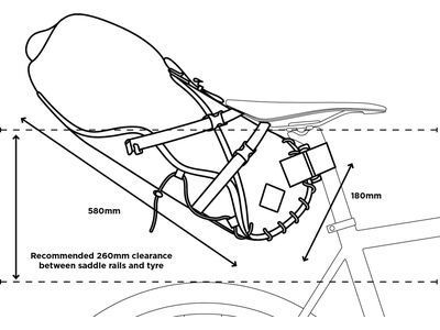 Restrap Saddle Bag - 18 L, black - Bild 9