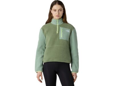 The North Face Women’s Yumiori 1/4 Zip, bark mist/slate moss/astro lime - Bild 3
