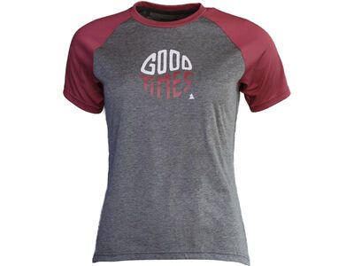 Zimtstern Gooz Tee Women’s, gun metal melange/ windsor wine