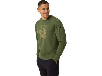 super.natural Summer Break Crew Herren, chive/dried tobacco - Bild 3