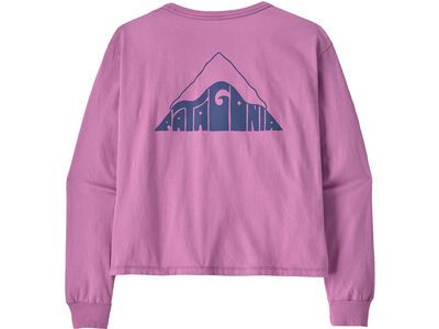 Patagonia Women's Long-Sleeved Driftways Easy Cut Organic T-Shirt brisk purple
