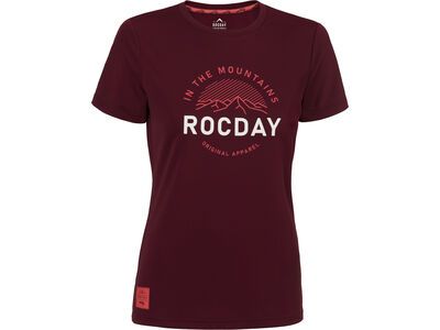 Rocday Monty Wmn Short Sleeve Jersey, burgundy