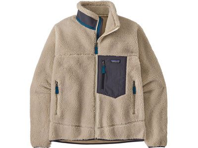 Patagonia Men's Classic Retro-X Fleece Jacket, natural w/smolder blue