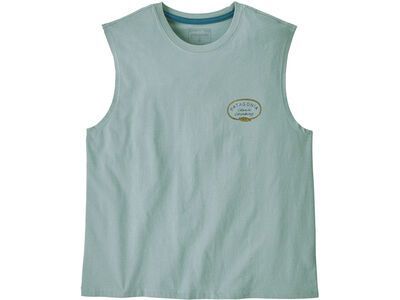 Patagonia Women's Clean Climb Roots Boxy Organic Tank, thermal blue