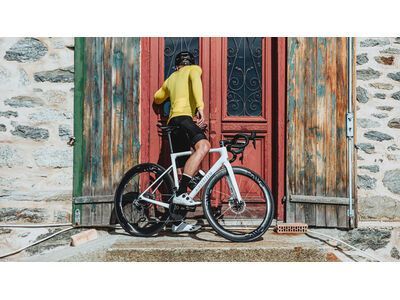 Le Col Long Tech Wool Cycling Socks, black/white - Bild 3