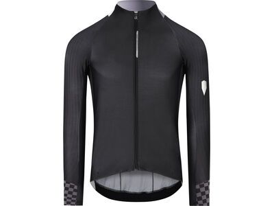 Q36.5 Gregarius Hybrid Collar Fade Long Sleeve Jersey, black