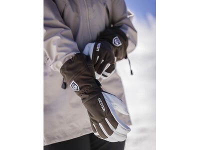 Hestra Army Leather Heli Ski 5 Finger, espresso - Bild 11
