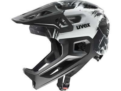 uvex react jr. fullface, black-white matt - Bild 1