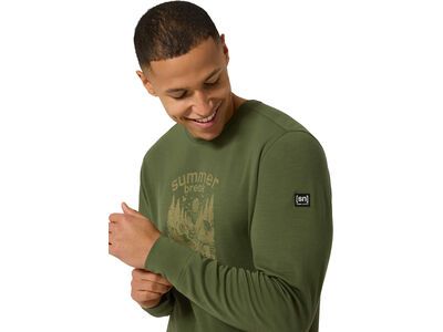 super.natural Summer Break Crew Herren, chive/dried tobacco - Bild 4