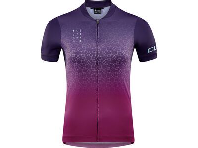 Cube ATX WS Trikot Full Zip kurzarm, violet