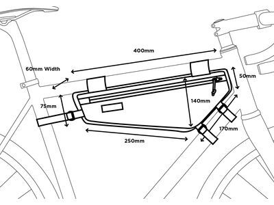 Restrap Frame Bag - 3.5 L, black - Bild 6