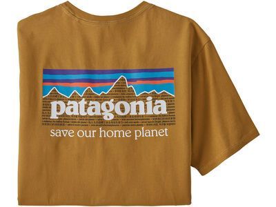 Patagonia Men's P-6 Mission Organic T-Shirt, oaks brown