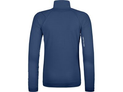 Ortovox Merino Fleece Grid Jacket W, blue nunatak - Bild 2