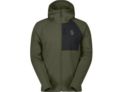 Scott Defined Warm Zip Men's Hoody, douglas green/black