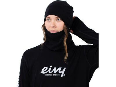 Eivy Hinge Merino Wool Rib Balaclava black