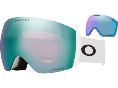 Oakley Flight Deck Pro L, Prizm Snow Sapphire Iridium & Iced / matte white