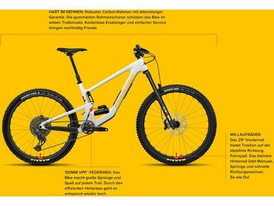 Santa Cruz Bronson C / GX AXS / MX, gloss chalk white - Bild 4
