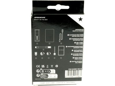 NG Sports Cawacawa elektrische Mini-Pumpe, black matte - Bild 8