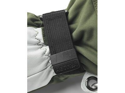 Hestra Army Leather Heli Ski 3 Finger, olive - Bild 5