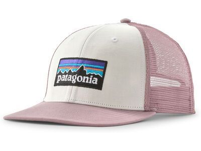 Patagonia P-6 Logo Trucker Hat, white w/quiet violet - Bild 1