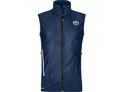 Ortovox Merino Naturtec Light Col Becchei Vest M deep ocean