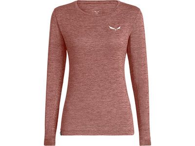 Salewa Puez Melange Dry’Ton Langarm Tee Damen desert pink melange