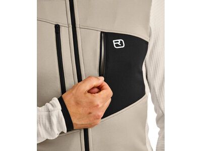 Ortovox Merino Fleece Grid Hoody M, white chalk - Bild 7