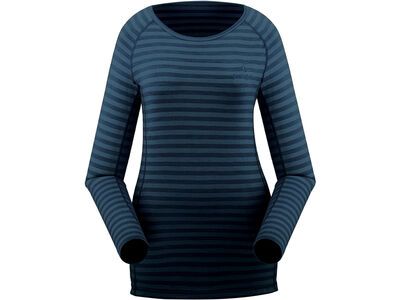 Penguin Frauen Merino Langarm Shirt storm blue