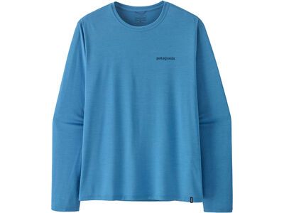 Patagonia Men's Long-Sleeved Capilene Cool Daily Shirt - Boardshort Logo, shore blue/light shore blue x-dye - Bild 1