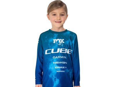 Cube MTB Trikot Rookie X Actionteam langarm, blue´n´green - Bild 4