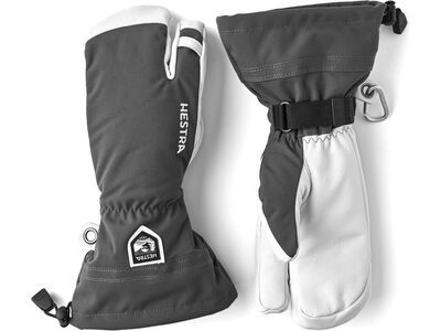 Hestra Army Leather Heli Ski 3 Finger grey