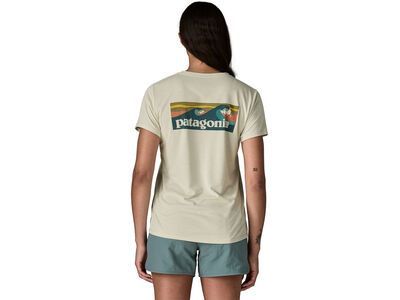 Patagonia Women's Capilene Cool Daily Shirt - Boardshort Logo, dyno white - Bild 5