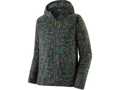 Patagonia Men's Houdini Jacket Lose Yourself Outline nouveau green