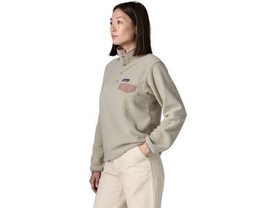 Patagonia Women's Lightweight Synchilla Snap-T Pullover, oatmeal heather w/moonrise taupe - Bild 6