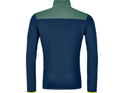 Ortovox Merino Fleece Light Zip Neck M, deep ocean - Bild 2