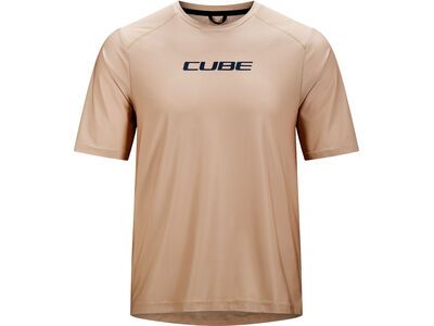 Cube Funktionsshirt kurzarm, beige - Bild 1
