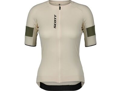 Scott Endurance Pro Short-Sleeve Women's Jersey cotton white/hay green