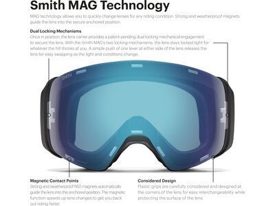 Smith 4D Mag XL, ChromaPop Everyday Blue Mirror / black - Bild 8