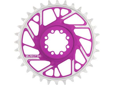 Burgtec 3 mm Offset Thick Thin Chainring SRAM 8-Bolt, purple rain - Bild 9
