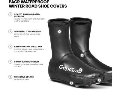 GripGrab PACR Waterproof Winter Road Shoe Covers, black - Bild 9