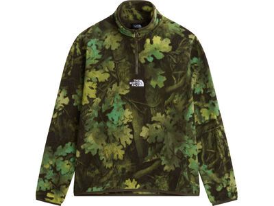 The North Face M Novelty Logo Glacier 1/4 Zip Print, new taupe green yosemit - Bild 1