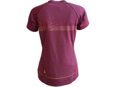 Zimtstern PureFlowz Eco Shirt SS Wmns, windsor wine - Bild 2