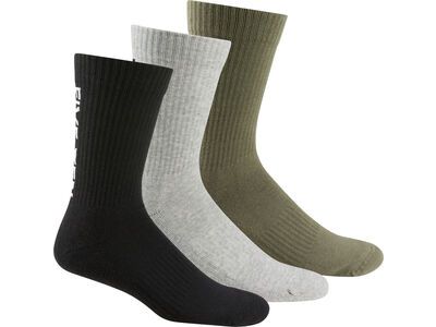 Five Ten Crew Socken (3er Pack), black/grey heather/olive