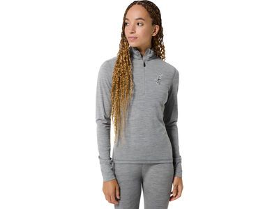 super.natural W Tundra175 Zip 1/4 Bunny, cashmere grey melange/various - Bild 3