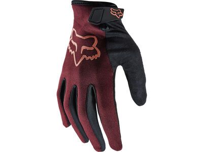 Fox Womens Ranger Glove, dark maroon
