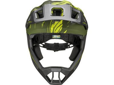 uvex react jr. fullface, dark olive matt - Bild 3