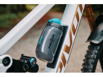Fidlock Twist Bottle 450 Antibacterial + Bike Base, transparent black/light green - Bild 23