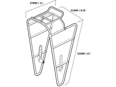 Blackburn Outpost Front World Touring Rack, gray - Bild 2