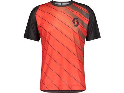 Scott Trail Vertic S/SL Men's Shirt, fiery red/dark grey