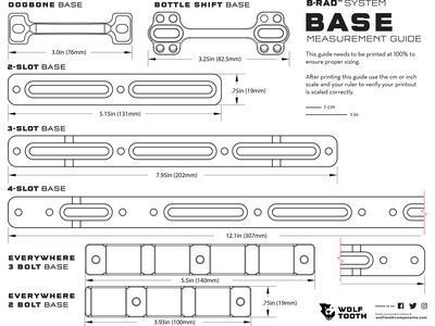 Wolf Tooth B-RAD Mounting Bases - 3 Slot, black - Bild 3